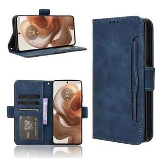 For Motorola Edge 50 Ultra / Moto X50 Ultra Skin Feel Calf Texture Card Slots Leather Phone Case(Blue)