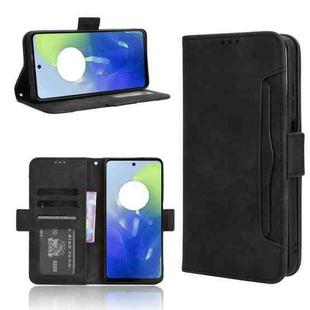 For Motorola Moto E14 / G04s / G24 Power Skin Feel Calf Texture Card Slots Leather Phone Case(Black)