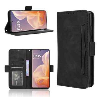 For Motorola Moto G85 5G / S50 Neo 5G Skin Feel Calf Texture Card Slots Leather Phone Case(Black)