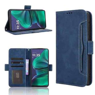 For Motorola Moto G Stylus 5G 2025 Skin Feel Calf Texture Card Slots Leather Phone Case(Blue)
