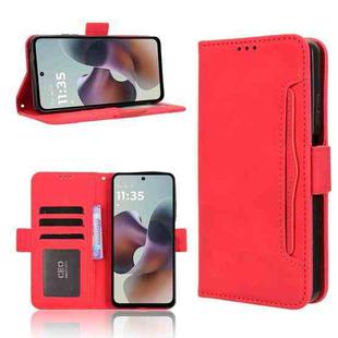For Motorola Moto G56 / G66j / G66y 5G Skin Feel Calf Texture Card Slots Leather Phone Case(Red)