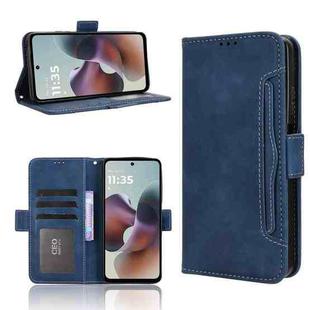 For Motorola Moto G56 / G66j / G66y 5G Skin Feel Calf Texture Card Slots Leather Phone Case(Blue)