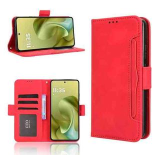 For Motorola Moto G86 Power 5G Skin Feel Calf Texture Card Slots Leather Phone Case(Red)