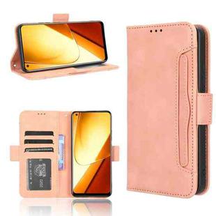 For Realme 11 5G Skin Feel Calf Texture Card Slots Leather Phone Case(Pink)