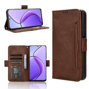 For Realme 12 / 12x 5G Skin Feel Calf Texture Card Slots Leather Phone Case(Brown)