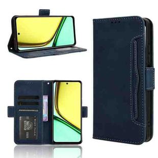 For Realme 12 Lite 4G Skin Feel Calf Texture Card Slots Leather Phone Case(Blue)