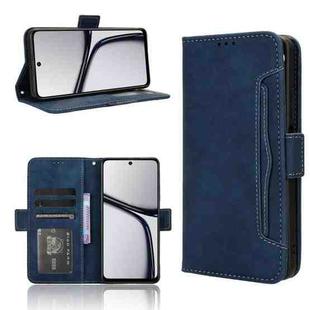 For Realme C65 4G Skin Feel Calf Texture Card Slots Leather Phone Case(Blue)