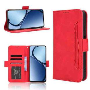 For Realme C63 4G / C61 4G / Narzo N63 4G Skin Feel Calf Texture Card Slots Leather Phone Case(Red)