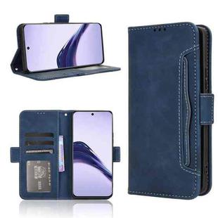 For Realme 13+ 5G Global Skin Feel Calf Texture Card Slots Leather Phone Case(Blue)