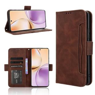 For Realme 14 Pro 5G Skin Feel Calf Texture Card Slots Leather Phone Case(Brown)