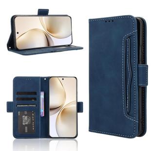 For Realme 14 Pro+ 5G Skin Feel Calf Texture Card Slots Leather Phone Case(Blue)