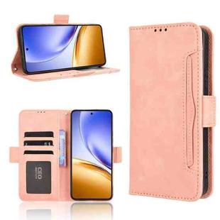 For Realme 14 5G Skin Feel Calf Texture Card Slots Leather Phone Case(Pink)