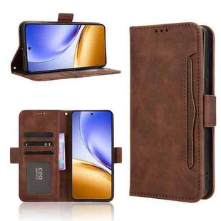 For Realme 14 5G Skin Feel Calf Texture Card Slots Leather Phone Case(Brown)