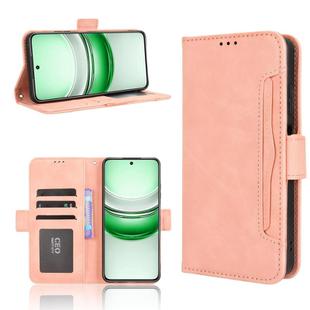 For Realme 14x 5G Malaysia / V70 Skin Feel Calf Texture Card Slots Leather Phone Case(Pink)