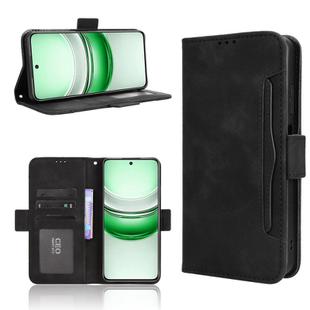 For Realme 14x 5G Malaysia / V70 Skin Feel Calf Texture Card Slots Leather Phone Case(Black)