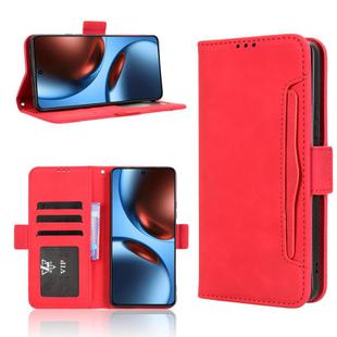 For Realme GT 7 5G Skin Feel Calf Texture Card Slots Leather Phone Case(Red)