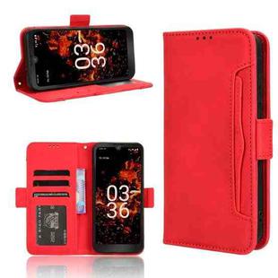 For Orbic Fun+ 4G Skin Feel Calf Texture Card Slots Leather Phone Case(Red)