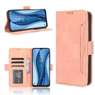 For TCL 40 XL Skin Feel Calf Texture Card Slots Leather Phone Case(Pink)