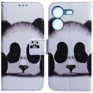 For Tecno Pova 5 Coloured Drawing Flip Leather Phone Case(Panda)