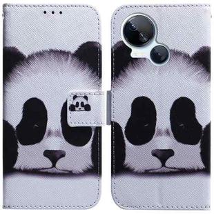For Tecno Spark 10 5G Coloured Drawing Flip Leather Phone Case(Panda)