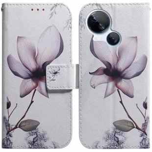 For Tecno Spark 10 5G Coloured Drawing Flip Leather Phone Case(Magnolia)