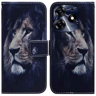 For Tecno Spark 10 Pro Coloured Drawing Flip Leather Phone Case(Lion)