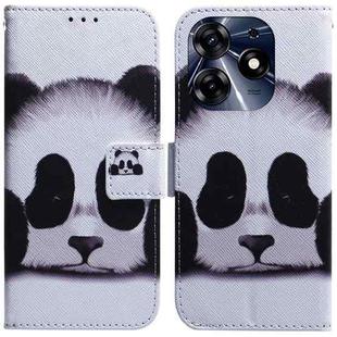 For Tecno Spark 10 Pro Coloured Drawing Flip Leather Phone Case(Panda)