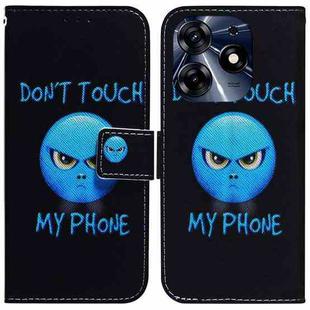 For Tecno Spark 10 Pro Coloured Drawing Flip Leather Phone Case(Anger)