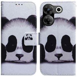 For Tecno Camon 20 Pro 4G / 20 Coloured Drawing Flip Leather Phone Case(Panda)