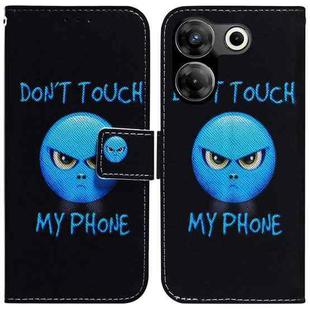 For Tecno Camon 20 Pro 4G / 20 Coloured Drawing Flip Leather Phone Case(Anger)