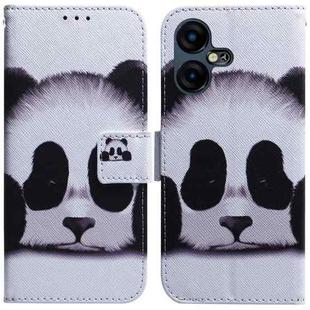 For Tecno Pova Neo 3 Coloured Drawing Flip Leather Phone Case(Panda)