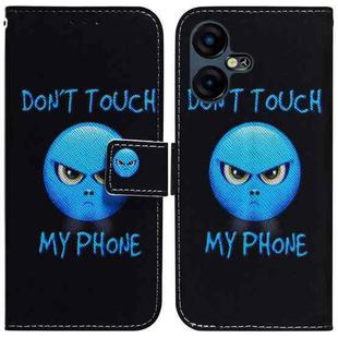For Tecno Pova Neo 3 Coloured Drawing Flip Leather Phone Case(Anger)