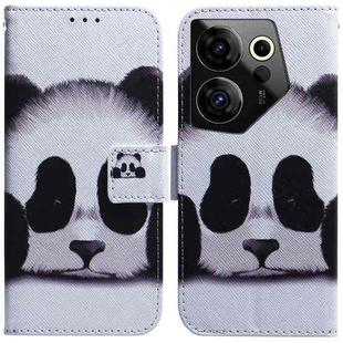 For Tecno Camon 20 Premier 5G Coloured Drawing Flip Leather Phone Case(Panda)