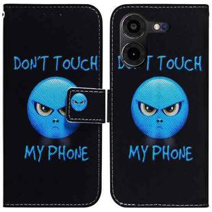 For Tecno Pova 5 Pro Coloured Drawing Flip Leather Phone Case(Anger)