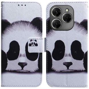 For Tecno Spark 20 Pro Coloured Drawing Flip Leather Phone Case(Panda)