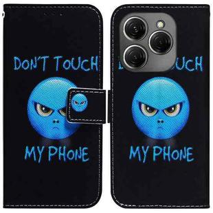 For Tecno Spark 20 Pro Coloured Drawing Flip Leather Phone Case(Anger)