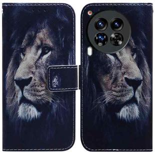 For Tecno Camon 30 Premier 5G Coloured Drawing Flip Leather Phone Case(Lion)
