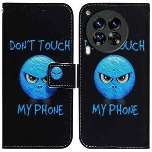 For Tecno Camon 30 Premier 5G Coloured Drawing Flip Leather Phone Case(Anger)