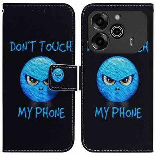 For Tecno Pova 6 Pro / Pova 6 Coloured Drawing Flip Leather Phone Case(Anger)