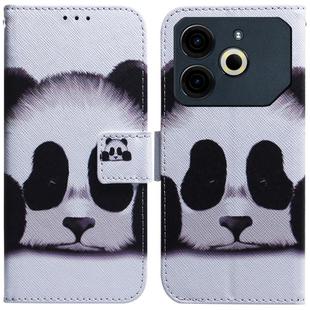For Tecno Pova 6 Neo Coloured Drawing Flip Leather Phone Case(Panda)
