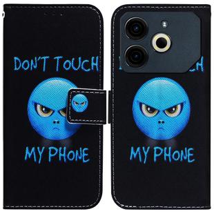 For Tecno Pova 6 Neo Coloured Drawing Flip Leather Phone Case(Anger)