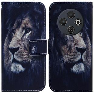 For Tecno Spark 30C Coloured Drawing Flip Leather Phone Case(Lion)