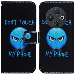 For Tecno Spark 30C Coloured Drawing Flip Leather Phone Case(Anger)