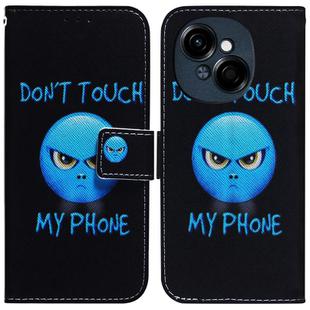 For Tecno Spark Go 1 / Pop 9 Pro Coloured Drawing Flip Leather Phone Case(Anger)