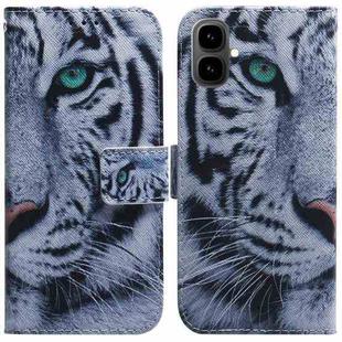 For Tecno Pop 10 / Spark Go 2 4G Coloured Drawing Flip Leather Phone Case(Tiger)