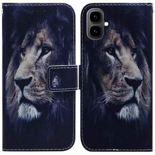 For Tecno Pop 10 / Spark Go 2 4G Coloured Drawing Flip Leather Phone Case(Lion)