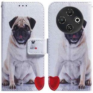 For Tecno Pop 9 5G / Spark 30C 5G Coloured Drawing Flip Leather Phone Case(Pug)