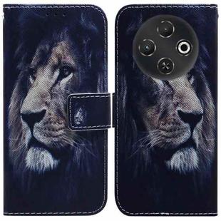 For Tecno Pop 9 5G / Spark 30C 5G Coloured Drawing Flip Leather Phone Case(Lion)
