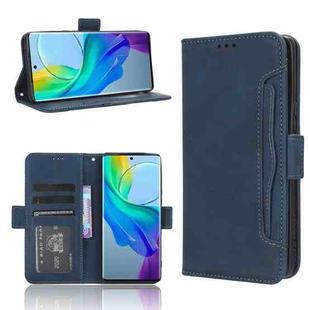 For vivo Y78 Plus Skin Feel Calf Texture Card Slots Leather Phone Case(Blue)