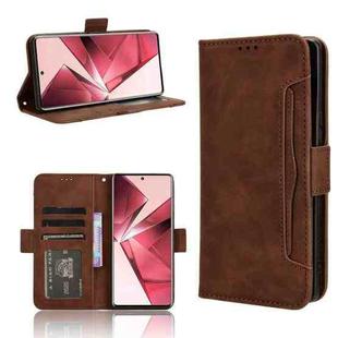 For vivo V29e 5G Skin Feel Calf Texture Card Slots Leather Phone Case(Brown)